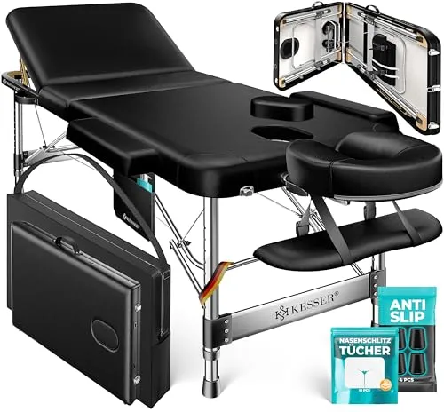 KESSER® Mobile Massageliege 70 cm, klappbar & höhenverstellbar - Massageliegen für höchsten Komfort, ideal für Wellnessstudios und zu Hause. Höhenverstellbar für optimale Anpassung und Flexibilität bei jeder Anwendung.