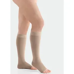 Juzo Strumpfhose Juzo Move AD CCL2 Kompressionsstrümpfe - Sportsocken mit offener Fußspitze, bieten gezielte Kompression für besseren Halt und Komfort beim Sport.
