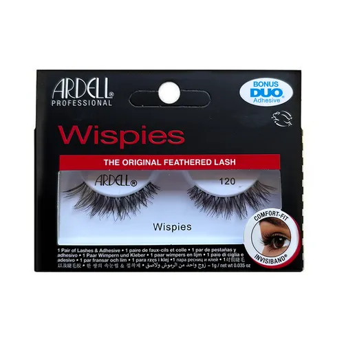 Künstliche Wimpern Vollwimpern auf Streifen Natural False Lashes 120 Demi Black