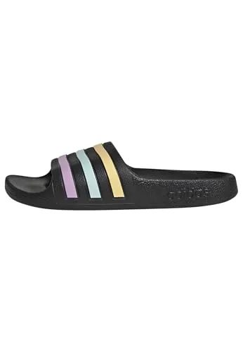 adidas ADILETTE AQUA K NAVY Slipper - Slipper für Damen, leicht und wasserfreundlich, ideal für Strand und Schwimmbad, mit rutschfester Sohle für sicheren Halt.