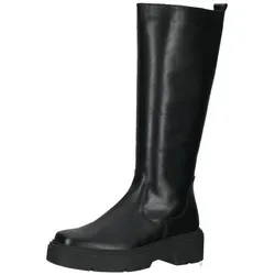 Bullboxer Lederstiefel Schwarz - Größe 40 - Schlichte und bequeme Bullboxer Stiefel aus hochwertigem Leder mit herausnehmbarer Decksohle. Ideal für lange Tage – genießen Sie den Tragekomfort und das puristische Design.