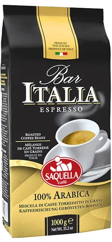 Saquella Bar Italia 100% Arabica 1kg Bohnen