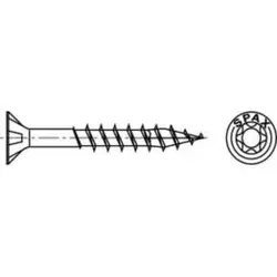 Spax Universalschraube 6 x 110 mm Senkkopf T-STAR plus Teilgewinde 4CUT WIROX A3J