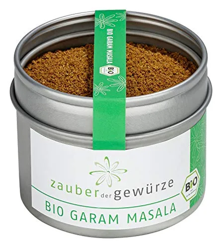 Zauber der Gewürze Garam Masala Bio - Aromatische Gewürzmischung für indische Gerichte, perfekt für Currys, Reis und Gemüse, 50 g