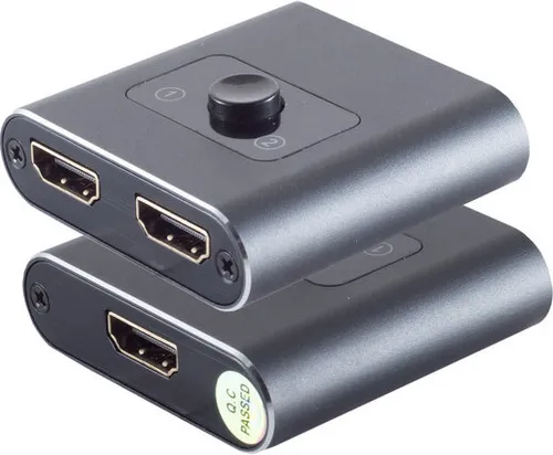 HDMI Switch 2x1, bidirectional, metal, 4K2K