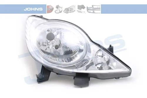 Frontscheinwerfer für Peugeot 107 (2005-2012) Rechts mit Leuchtmittel - Frontscheinwerfer mit Halogen-Technologie, inklusive Leuchtmittel, ideal für sichere Fahrten bei Nacht und schlechtem Wetter. Passend für Peugeot 107, Baujahr 2005-2012.