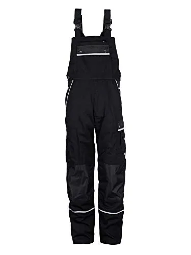 TMG® Lange Arbeitslatzhose Herren – Robuste Latzhose mit Cordura-Kniepolstertaschen | Größe 50 - Die robuste Arbeitslatzhose für Herren bietet Cordura-Kniepolstertaschen für zusätzlichen Schutz. Mit viel Stauraum und optimalem Tragekomfort ist sie ideal für Handwerker und Industrie. Sichtbar dank Reflektorstreifen.