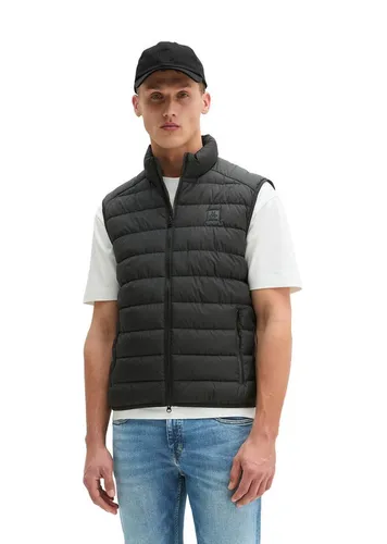 Marc O'Polo Herren Steppweste - Wasserabweisend und Stilvoll in Schwarz - Funktionsjacken für jeden Tag, mit funktionalem Stehkragen und elastischen Einfassungen für optimalen Sitz. Hergestellt aus 100% recyceltem Polyester für nachhaltigen Tragekomfort.