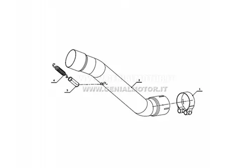 Kat Ersatzrohr Downpipe MIVV De-Kat Edelstahl fur Kawasaki Zx-10 R 2008 > 2010