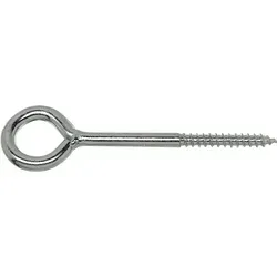 Fabory - Sturmhakenöse Ringschraube Mit Holzgewinde Wandhaken 4,4 X 25 Mm Verzinkt-blau