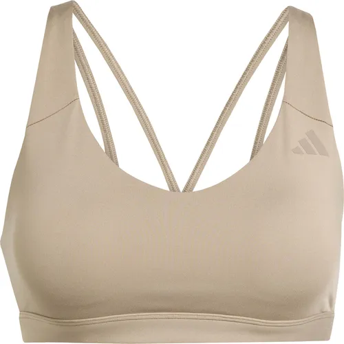 ADIDAS PERFORMANCE Sport-BH "ALL ME ESS MS", Damen, Gr. M, chalky braun - Funktionsunterwäsche für Damen mit mittlerem Halt, ideal für Sport und Fitness. CLIMACOOL-Technologie sorgt für hervorragendes Feuchtigkeitsmanagement und ein angenehmes Tragegefühl.