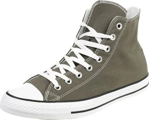 CONVERSE All Star Hi Top Leinen Turnschuhe Schwarz Damen - Stylische Damen Sneaker in Kohlefarben, ideal für jeden Anlass, mit bequemer Schnürung und vielseitigen Größen von UK 3 bis 7.