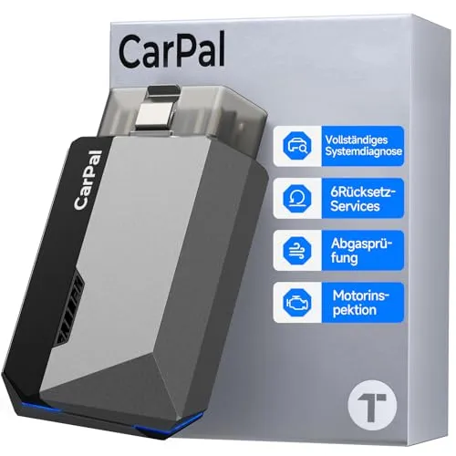 TOPDON OBD2 Diagnosegerät Carpal-A - OBD-II Diagnosewerkzeug für iOS & Android: Vollständige Systemdiagnose und 6 Servicefunktionen für mühelose Fahrzeugwartung und -überwachung. Ideal für Haushalte mit mehreren Fahrzeugen.