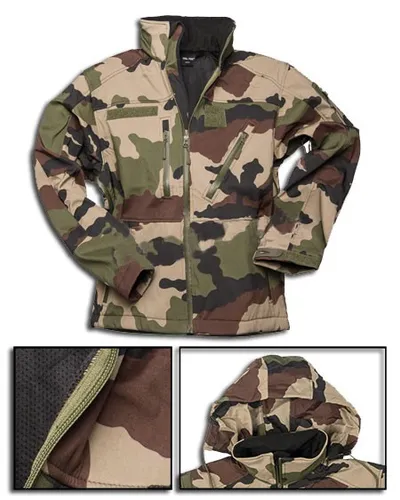 Mil-Tec Softshelljacke SCU 14 für Herren - Funktionsjacke für Herren, atmungsaktiv, winddicht & wasserabweisend – ideal für Outdoor-Aktivitäten und individuell gestaltbar mit Patches.