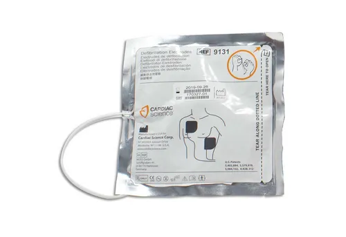 Cardiac Science Powerheart AED G3 Plus Defibrillator-Elektroden - Elektroden für den Einsatz mit Powerheart Defibrillatoren. Einfache Anbringung, 2 Jahre Haltbarkeit, ideal für die schnelle Reanimation.