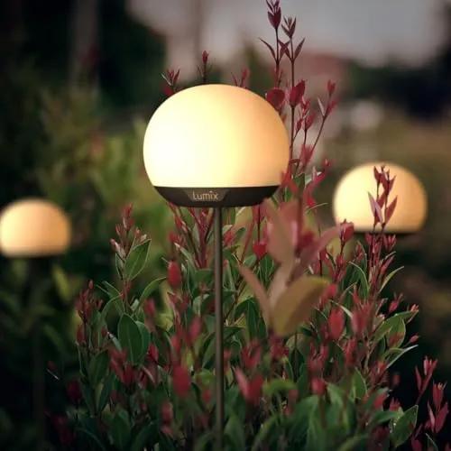 Lumix® Solar Flowers - Solarleuchte für den Garten - Lampen für Außen mit innenliegendem Solarpanel, IP44, Auto EIN/AUS und RGB-Farbwechsel für eine stimmungsvolle Gartenbeleuchtung.