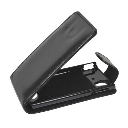 Mobilfunk Krause - Flip Case Etui Handytasche Tasche Hülle für Sony Ericsson Xperia Ray (Schwarz)