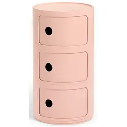 Kartell Container Bio Componibili, 58.5 cm - Designklassiker von Anna Castelli Ferrieri - Elegante Aufbewahrungsboxen in rosa von Kartell, ideal für stilvolle Ordnung im Wohnraum. Nachhaltige Materialien und zeitloses Design vereinen Funktionalität mit Ästhetik.