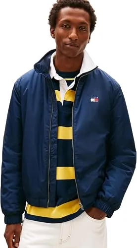 Blouson TOMMY JEANS "TJM ESSENTIAL PADDED JACKET EXT" - Funktionsjacken, stylische und warme Freizeitjacke für Herren mit elastischem Bund und Stehkragen, ideal für Übergangszeiten.