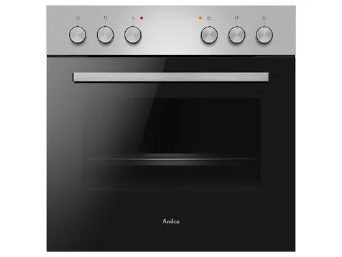 Amica EH 923 640 E Einbauherd Edelstahl - Vielseitiger Einbauherd mit 9 Backofenfunktionen, inkl. Umluft und Steam Clean für einfache Reinigung. RapidWarmUp heizt in nur 3 Minuten auf – ideal für schnelle Zubereitungen.