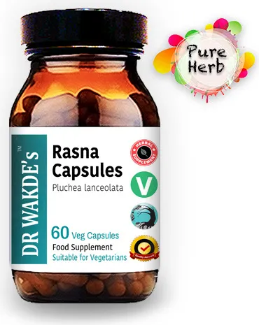 DR WAKDE'S Rasna Kapseln - 60 Vegane Kapseln für Ayurveda-Gesundheit - Multivitaminpräparate & Mineralien: 100% reine Kräuterergänzung aus Pluchea lanceolata, ideal für einen natürlichen Lebensstil und unterstützt die Gesundheit auf pflanzlicher Basis.