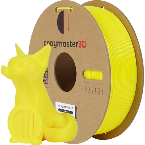 Copymaster3D PLA Filament for 3D Printer, 1.75 mm, Yellow (PLA, 1.75 mm, 1246 g, Gelb) (CM-PLA-004-1-175)