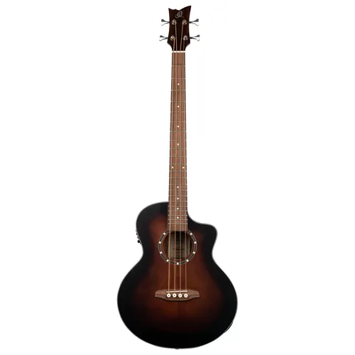 Ortega D7CE-BFT-4 Akustik Bass Bourbon Burst - Akustik Bass der Deep Series mit Fichten-Decke und Mahagoni-Boden für vollen Klang. Ideal für Musiker, die Wert auf Qualität und Stil legen.