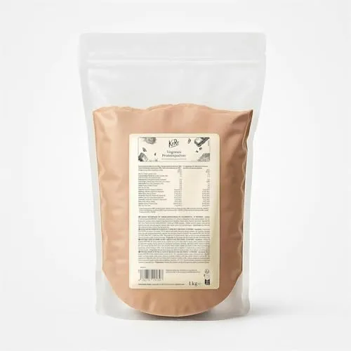 KoRo Proteinpulver 1kg - Schokolade, 21,6g Protein pro Portion - Mehrkomponenten Proteine: 21,6g hochwertiges pflanzliches Protein pro Portion, ideal für Muskelaufbau, vegan, glutenfrei und laktosefrei, vielseitig als Shake oder im Müsli.