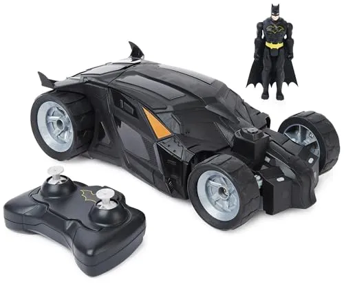 DC Comics - Batman Batmobile mit Fernsteuerung und 10cm Batman Figur - RC-Modelle: Fernsteuerbares Batmobile im Maßstab 1:20 mit authentischem Comic-Design und einfacher Steuerung für spannende Abenteuer in Gotham City.