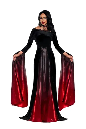 Elegantes Vampir Kostüm für Erwachsene - Kostümiere dich für Halloween mit diesem stilvollen Vampir Kostüm in Größe M. Ideal für Partys, sorgt es für einen unvergesslichen Auftritt mit seinem gothischen Look und der hochwertigen Verarbeitung.