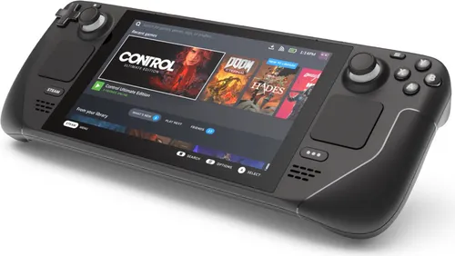 Valve Steam Deck 256 GB Handheld Spielkonsole - Handheld Spielkonsole mit 256 GB NVMe-SSD, optimiert für AAA-Spiele und ideal für Gaming unterwegs. Genießen Sie Ihre Steam-Bibliothek jederzeit und überall!