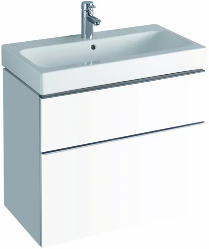 Geberit Schubladenfront Alpin matt für iCon Waschtisch - Hochwertige Schubladenfronten in matt-weißer Lackierung, ideal für den iCon Unterschrank. Set mit 2 Stück, passend für Waschtische bis 75 cm Breite, sorgt für elegantes Design und optimale Funktionalität.