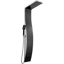 Mexen Bali Duschpaneel, schwarz/weiß - 7622-03-71 - Elegantes Mexen Bali Duschpaneel in schwarz/weiß mit 4 Funktionen für ein komfortables Duscherlebnis. Ideal für moderne Bäder und zeitloses Design.