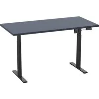 VCM Schreibtisch E-Lona (anthrazit/schwarz, 160 x 80 cm) - Kinderschreibtisch mit elektrisch höhenverstellbarem Design von 71 bis 120 cm, ideal für ergonomisches Arbeiten und individuelles Wachstum. Hochwertige Verarbeitung und Sicherheitsmerkmale für ein sicheres Umfeld.