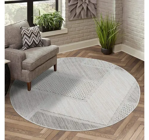 Teppich CARPET CITY "LINDO 8877", grün, Ø:200cm - Eleganter Kurzflorteppich "Lindo" in grün, Durchmesser 200 cm. Ideal für gemütliche Wohnräume, pflegeleicht und robust – ein stilvolles Highlight für jedes Zuhause.