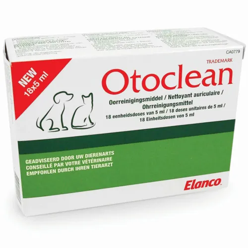 Otoclean Hund und Katze 1 Karton - Tiergesundheit - Effektive Ohrreinigung für Hunde und Katzen, sorgt für gesunde Ohren und Wohlbefinden Ihrer Tiere.