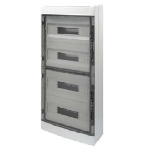 CENTRALINO 72M (18X4) IP65 mit abnehmbarem Rahmen GW40109 - Wetterfester Anschlusskasten für den Außenbereich, ideal für zuverlässige Verbindungen. Robuste Bauweise mit abnehmbarem Rahmen für einfache Installation.