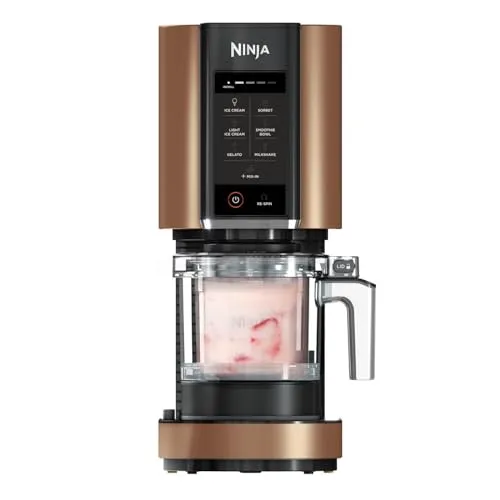 NINJA CREAMi Eismaschine NC300EU - 7 Programme für Eis, Gelato, Sorbet und mehr, Creamify™-Technologie für cremige Genussmomente in Minuten