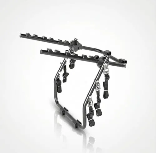 Heckträger Travel Fahrradträger für VW Golf IV (1J) 97-04 - Fahrradtaschen für bis zu 3 Fahrräder, einfache Montage ohne Werkzeug und mit sicherer Gurtbefestigung für optimalen Schutz und Transport.