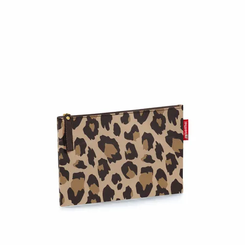 Reisenthel Kosmetiktasche Case 1, leo macchiato - Kompakte Kosmetiktasche aus 100% recyceltem Polyester, ideal für die Handtasche. Mit praktischem Reißverschluss und wasserabweisendem Material für eine sichere Aufbewahrung.