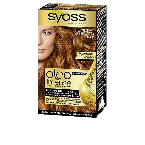 Syoss Oleo Intense Permanent-Haarfarbe mit Öl Farbton 7-77 Red Ginger 1 St.
