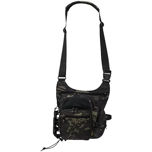 Helikon-Tex EDC Side Bag Multicam Black - Vielseitige Handtasche mit praktischem MOLLE-System, verstellbarem Schultergurt und zahlreichen Fächern für optimale Organisation. Ideal für den täglichen Einsatz oder Outdoor-Aktivitäten.
