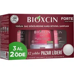 BIOXCIN FORTE Shampoo 3 für 2 - Gegen Intensiven Haarausfall - Shampoo gegen Haarausfall mit Bio Complex B11, fördert sichtbar dickeres und stärkeres Haar, klinisch bewiesen. Ideal für alle Haartypen und sensible Kopfhaut.