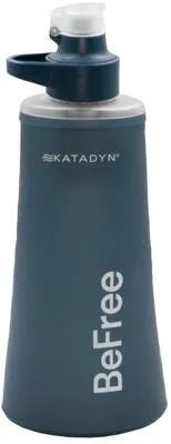 Katadyn Befree Filter AC 1.0L - Schieferblau - Campingzubehör für Outdoor-Enthusiasten, ultraleichter Wasserfilter mit schneller Filtration für sicheres Trinkwasser unterwegs.
