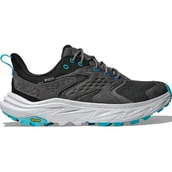 Hoka One One Anacapa 2 Low Gore-Tex Herren Laufschuhe - Gris/Argent 42 - Laufschuhe für Herren mit Gore-Tex-Technologie, wasserdicht und ideal für entspannte Wanderungen auf jedem Terrain.