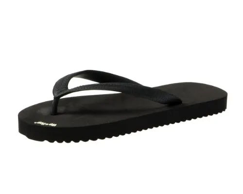 flip*flop Originals Damen Zehentrenner, Schwarz (black 0000), 38 EU - Veganer Zehentrenner, waschbar bei 30°, ideal für den Sommer und wasserfest für Strand und Freizeit.