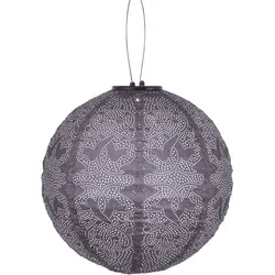 Lumiz LED-Solarlaterne ''Marrakesh Rond'' in Lila - Ø 30 cm - Lichtersystem mit energieeffizienter LED-Technologie und Solartechnik, ideal für den Außenbereich und stimmungsvolle Beleuchtung.