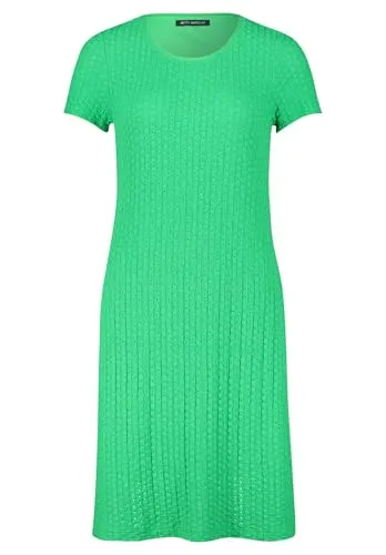 Betty Barclay Damen Etuikleid 38, Island Green - Figurumspielend und Elegant - Damen-Kleider mit Rundhalsausschnitt und halbarm. Das elegante Etuikleid überzeugt durch sein ansprechendes Muster und die figurschmeichelnde Passform.