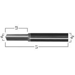 FORMAT Gewindebohrer-Ausbohrer VHM Z3 M 12 - Präziser Gewindebohrer-Ausbohrer für schnelles und sauberes Ausbohren. Ideal für den professionellen Einsatz mit hoher Standzeit und optimaler Leistung.