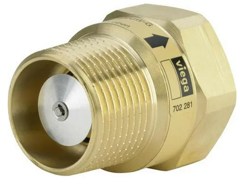 Viega Gas Strömungswächter 1" DN 25 - Typ K für Gasheizung - Zuverlässiger Gasströmungswächter mit Durchfluss von bis zu 6,0 m³/h, ideal für sichere Gasheizungsanwendungen. Hergestellt in Deutschland.